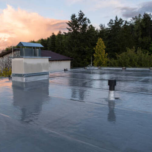flat commercial roof