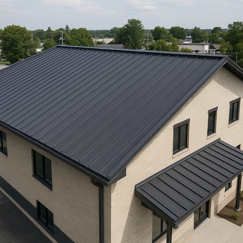house with a standing seam metal roof